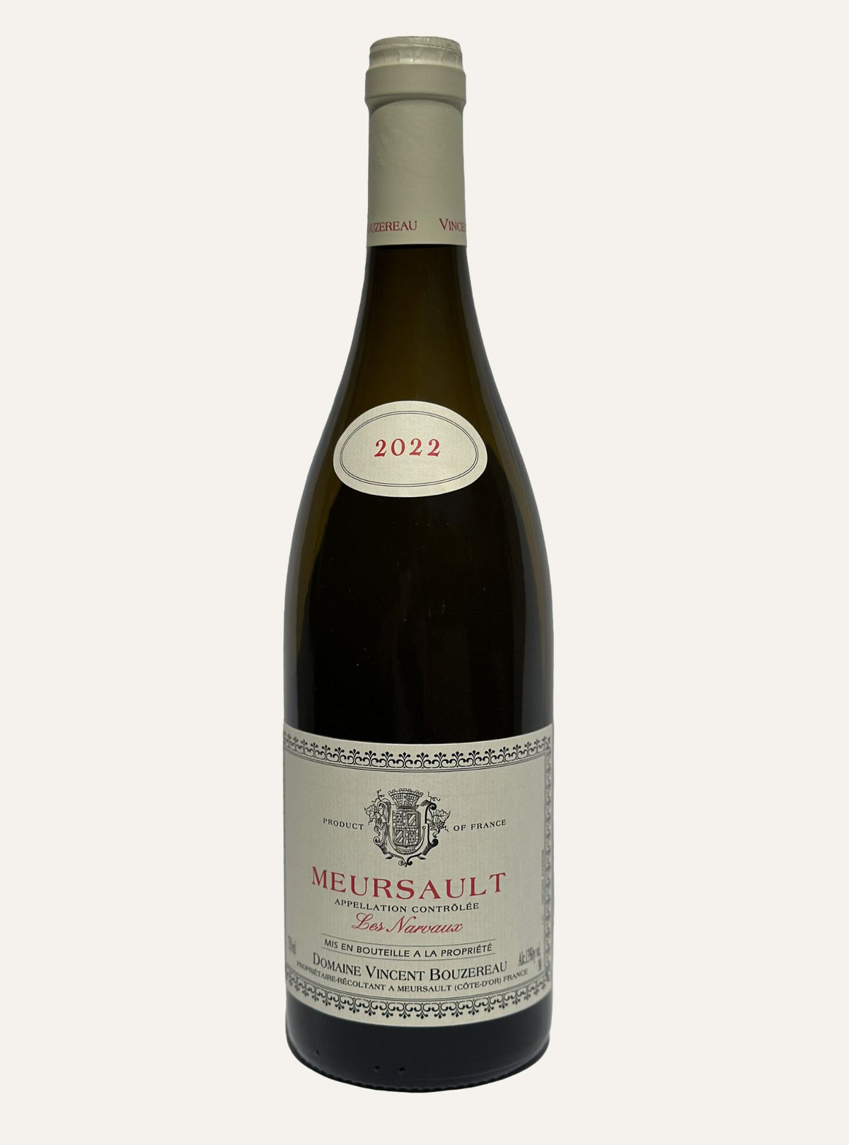 Domaine Vincent Bouzereau Meursault &quot;Les Narvaux&quot; Blanc 2022