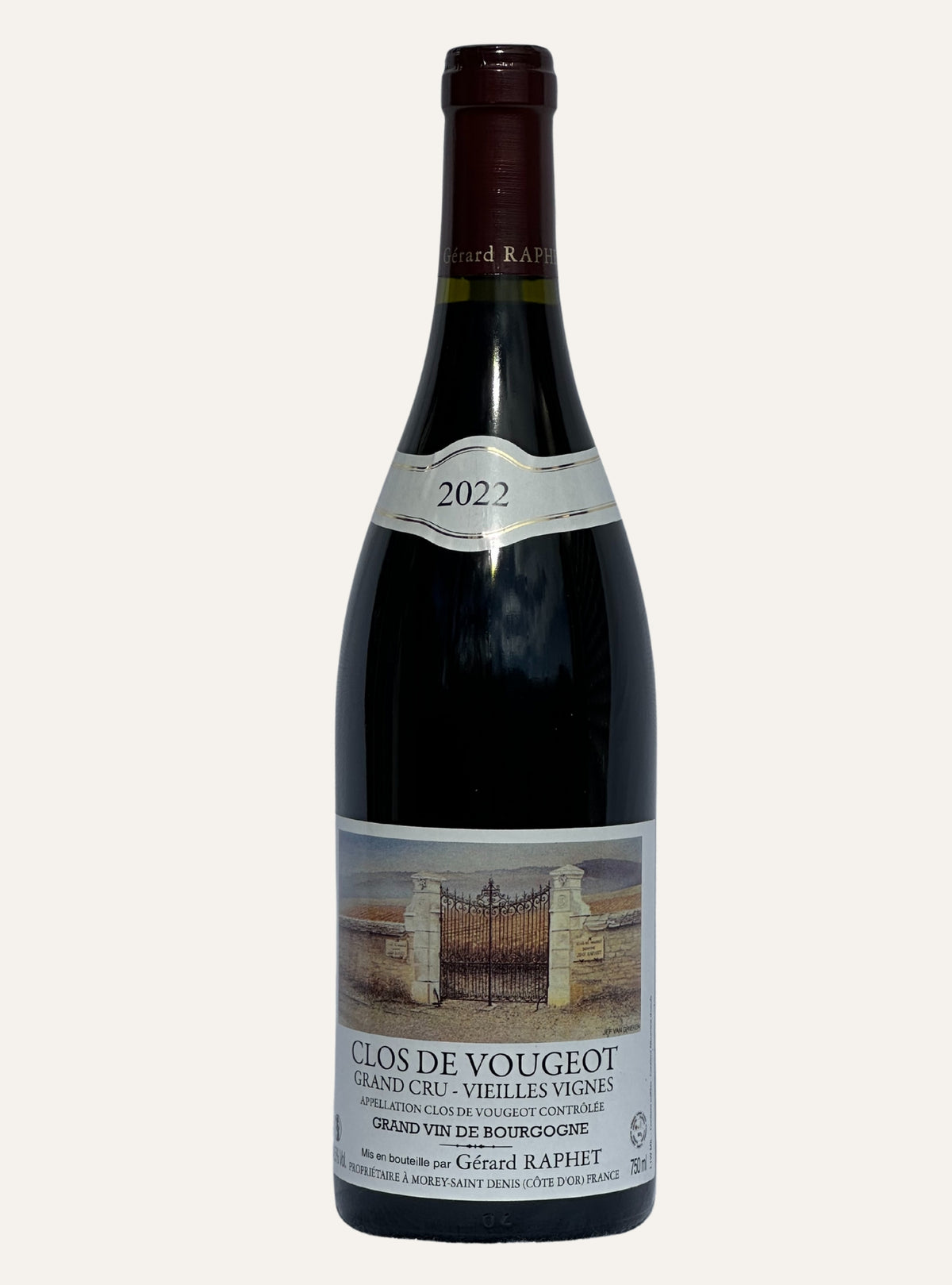 Domaine Gérard Raphet Clos Vougeot Vieilles Vignes Grand Cru Rouge 2022